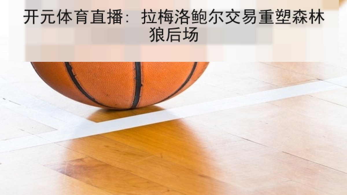 开元体育直播: 拉梅洛鲍尔交易重塑森林狼后场